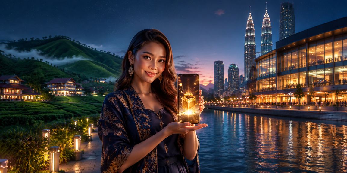 Pengguna Malaysia menggunakan telefon pintar untuk bertaruh bola sepak dalam kasino mudah alih
