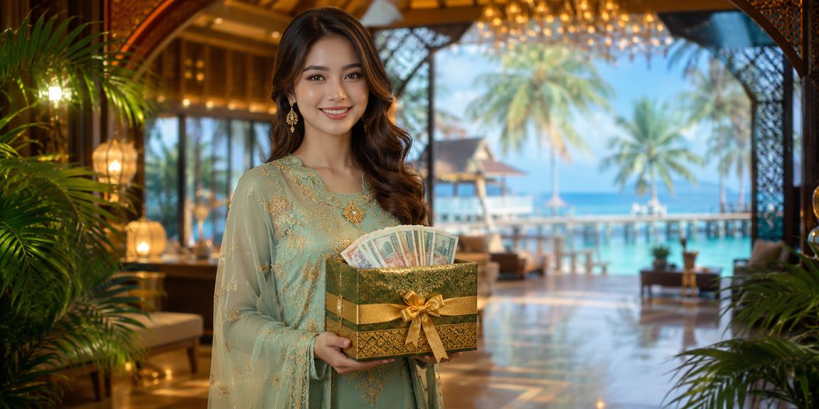 Suasana hiburan kasino Hari Raya di Terengganu dengan permainan meja langsung
